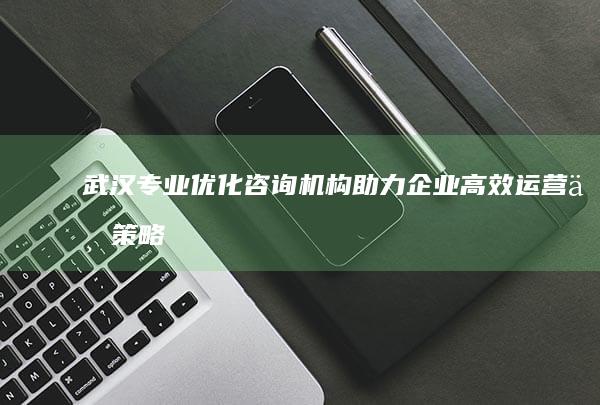 武汉专业优化咨询机构：助力企业高效运营与策略升级